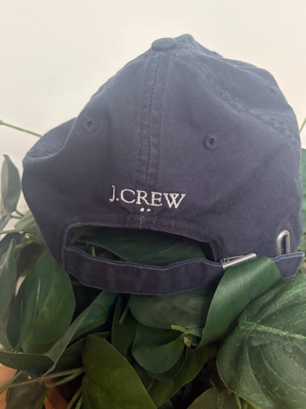 J. Crew Christmas Hat Cotton Navy Christmas Tree Truck - Picture 8 of 8